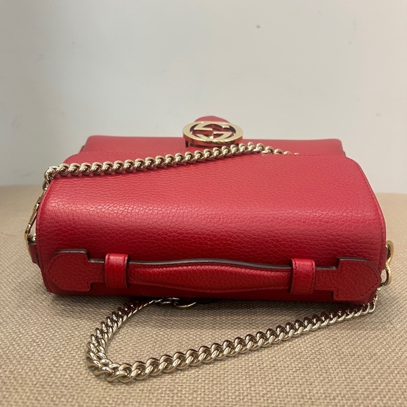 Gucci Dollar Calfskin Interlocking G Top Handle Shoulder Bag - Picture 6 of 11